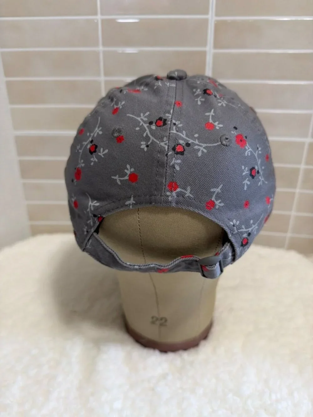 New Era Youth Kansas City Chiefs Floral 9TWENTY Hat Gray Red Embroidered KC